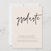 Waterverf voor zwart en gouden Pet Afstuderen Afst Aankondiging (Achterkant)