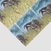 Waterverf voor zwarte en witte verf tissuepapier (Detail)