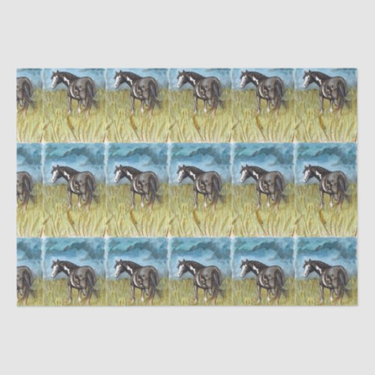 Waterverf voor zwarte en witte verf tissuepapier (Voorkant)