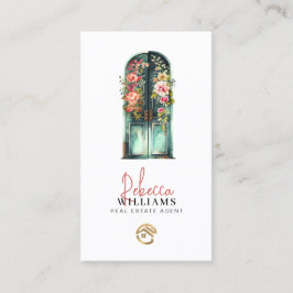  Waterverf Voordeur Real Estate Agent Visitekaartje