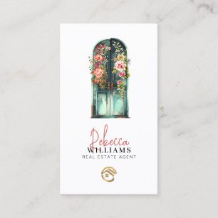  Waterverf Voordeur Real Estate Agent Visitekaartje