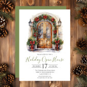 Waterverf Voordeur Vakantie Open Huis Kaart