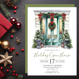 Waterverf Voordeur Vakantie Open Huis Kaart