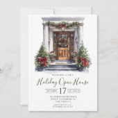 Waterverf Voordeur Vakantie Open Huis Kaart (Voorkant)