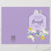 Waterverf voorjaar Bloemengeschriften Kerkbulletin (Voorkant)