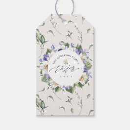 Waterverf voorjaar cadeaulabel