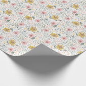 Waterverf Voorjaarsbloem Cadeaupapier (Hoek)