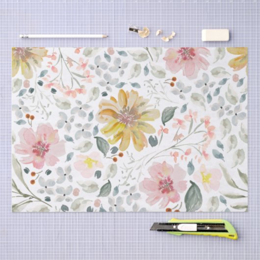 Waterverf Voorjaarsbloem Tissuepapier (Craft)