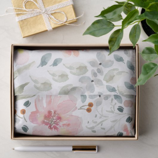 Waterverf Voorjaarsbloem Tissuepapier (Geschenk)