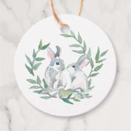 Waterverf Voorjaarsthema Favor Tags Bedankjes Labels