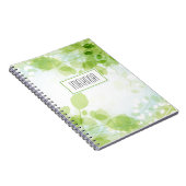 Waterverf voorlenteverlaten monogrammen notitieboek (Rechterzijde)