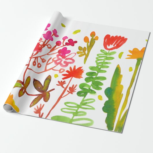 waterverf voorlooppapier voor matte cadeaupapier (Uitgerold)