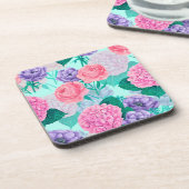 Waterverf voortuin 2 bier onderzetter (Linkerzijde)