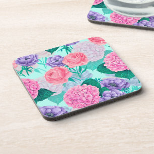 Waterverf voortuin 2 bier onderzetter