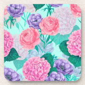 Waterverf voortuin 2 bier onderzetter (Voorkant)