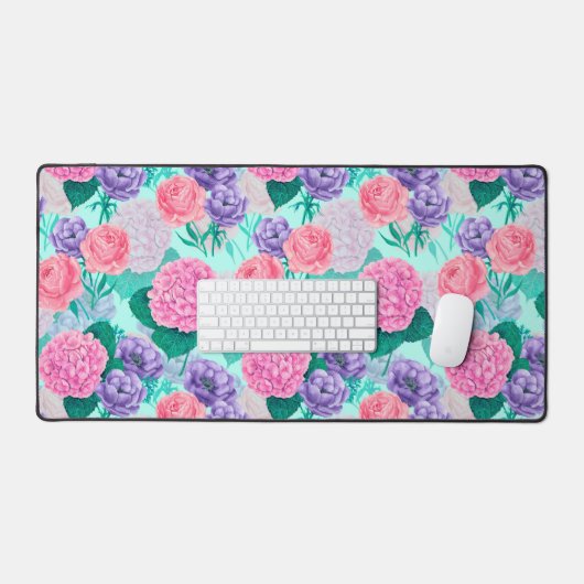 Waterverf voortuin 2 bureaumat (Keyboard & Muis)