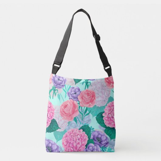 Waterverf voortuin 2 crossbody tas (Voorkant)