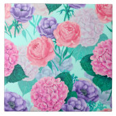 Waterverf voortuin 2 tegeltje (Voorkant)