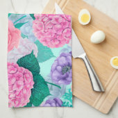 Waterverf voortuin 2 theedoek (Quarter Fold)