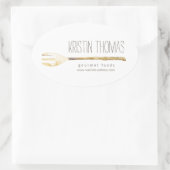 Waterverf vork catering, chef-kok, voedsel Sticker (Tas)