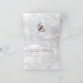 Waterverf vos- en sneeuwspeciaal feestdagen kaart (Binnen)