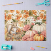 Waterverf Vos Pompoenen & Herfst Foliage Decoupage Tissuepapier (Craft)