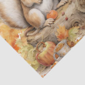 Waterverf Vos Pompoenen & Herfst Foliage Decoupage Tissuepapier (Detail)