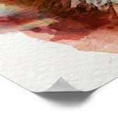 waterverf vos poster (Hoek)