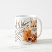 Waterverf Vos Rustieke Herfst  Koffiemok (Voorkant rechts)