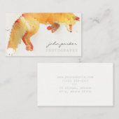 Waterverf vos visitekaartje (Voorkant / Achterkant)