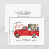 Waterverf Vrachtwagen Nieuwe adresaankondiging ver (Voorkant / Achterkant)