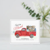 Waterverf Vrachtwagen Nieuwe adresaankondiging ver (Staand voorkant)