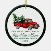 Waterverf  vrachtwagen voor ons nieuwe startpunt keramisch ornament (Voorkant)