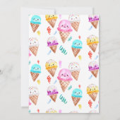 Waterverf Vrachtwagenballon Kinder Ice Cream Verja Kaart (Achterkant)