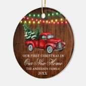 Waterverf  vrachtwagenlicht Nieuw startpunt Keramisch Ornament (Links)