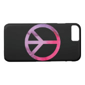 Waterverf vredesbord Case-Mate iPhone case (Achterkant (Horizontaal))