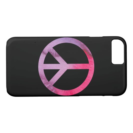 Waterverf vredesbord Case-Mate iPhone case (Achterkant (Horizontaal))