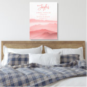 Waterverf Vreedzaam Landschap Bijbelvers Canvas Afdruk (Insitu (Slaapkamer))