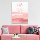 Waterverf Vreedzaam Landschap Bijbelvers Canvas Afdruk (Insitu (Woonkamer))