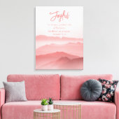 Waterverf Vreedzaam Landschap Bijbelvers Canvas Afdruk (Insitu (Woonkamer))