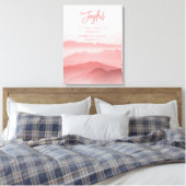 Waterverf Vreedzaam Landschap Bijbelvers Canvas Afdruk (Insitu (Slaapkamer))