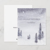 Waterverf vreedzame winnaar kerstmis/ feestdagenkaart (Voorkant / Achterkant)