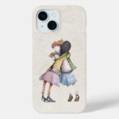 Waterverf Vrienden Knuffelen Case-Mate iPhone Case (Achterkant)