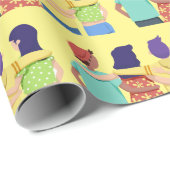 Waterverf Vriendschap Vrienden Leuk Cadeaupapier (Rol Hoek)