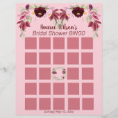 Waterverf Vrijgezellenfeest Bingo Flyer (Voorkant)