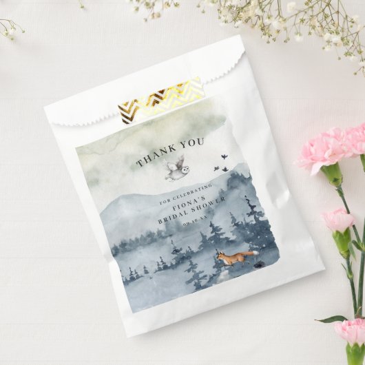 Waterverf Vrijgezellenfeest Bosdieren Bedankzakje (Gezegeld)