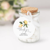 Waterverf vrijgezellenfeest citroen bedankjes labels