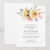 Waterverf Vrijgezellenfeest Floral Modern Botanica Kaart (Voorkant / Achterkant)