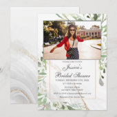 Waterverf Vrijgezellenfeest FOTO-uitnodiging Kaart (Voorkant / Achterkant)