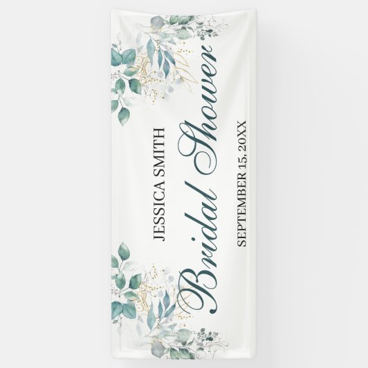 Waterverf Vrijgezellenfeest gebanner Spandoek (Verticaal)